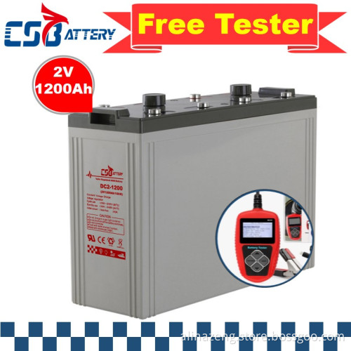 CSBattery 2V1200Ah solar akkumulator AGM Battery for industrial/solar/marine/automotive/Wind-energy